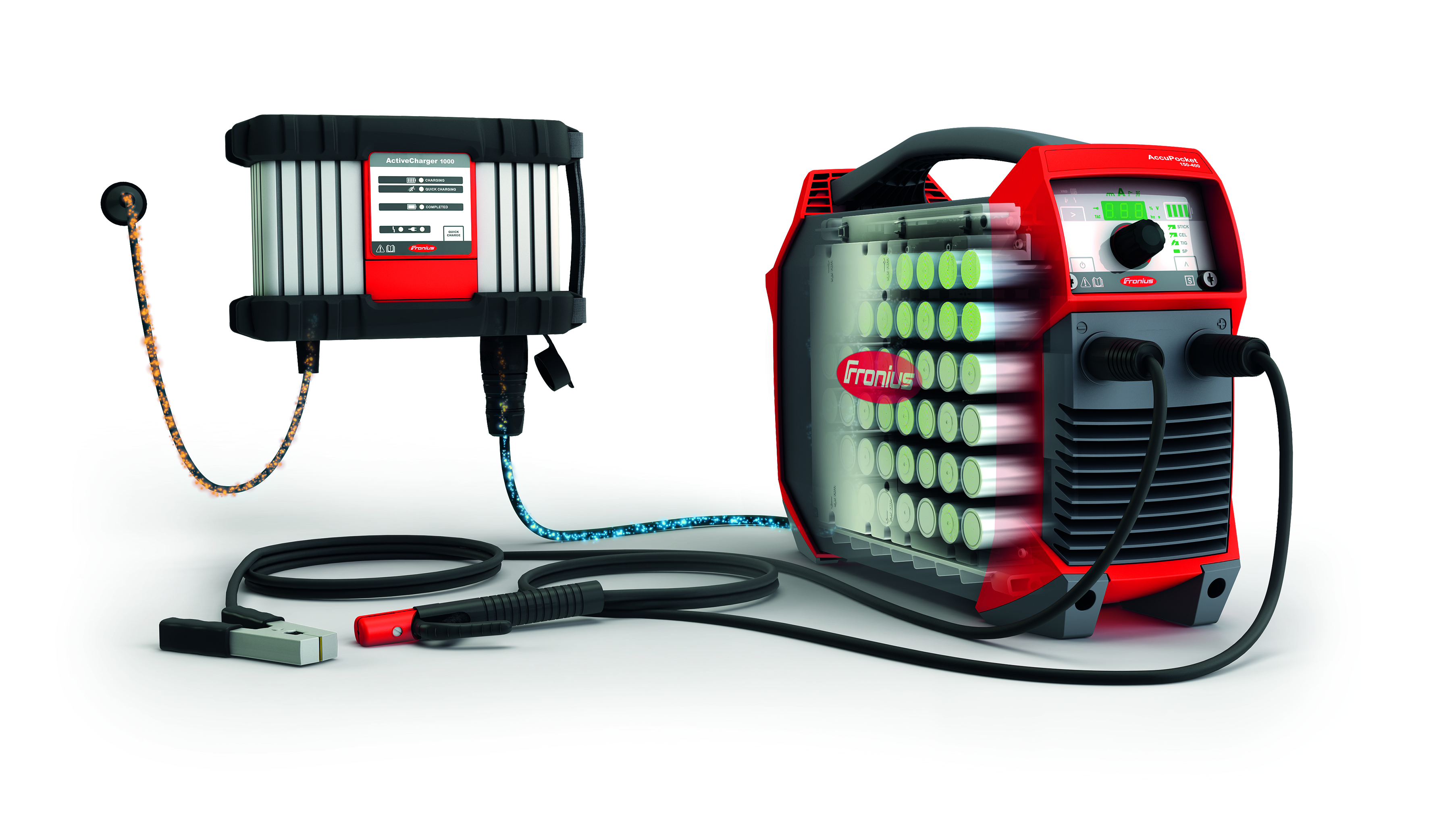 AccuPocket sudeaza cu toate tipurile de electrozi (rutilici, bazici, celulozici si speciali) pana la...